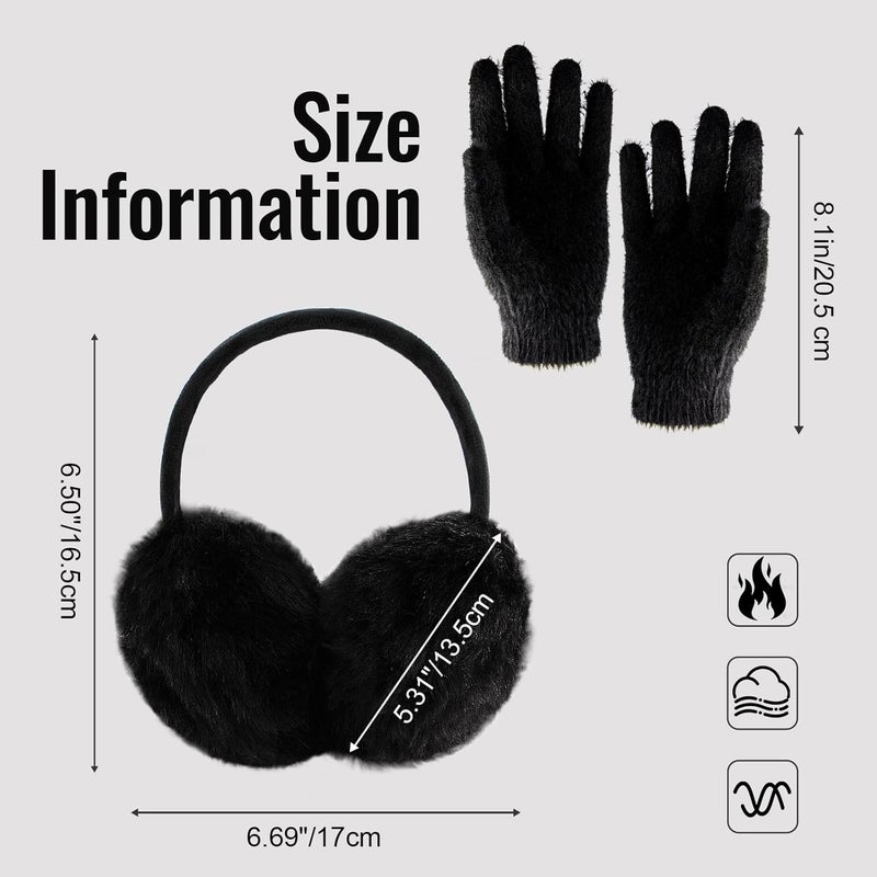 FSTEOE Winter Ear Muffs Women Warm Earmuff Girls Ear Warmers Soft Plush Outdoor Adjustable Ear Cover - Image 3